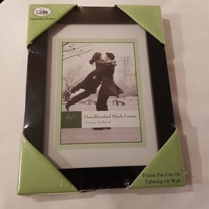 5 x 7 black hardwood picture frame